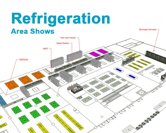 Stroomlijnen uw supermarkt operaties met industriële koelapparaat Op maat gemaakte oplossingen voor elke behoefte Glead 3