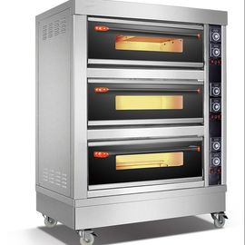 3 dekoven 6 de Pan Commerciële Oven van de Transportband Elektrische Pizza voor Bakkerijen