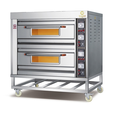 Commerciële 16 Pizza 5 Pits Gasfornuis Met Guards Saj Hout Schilderen Liners Speed ​​Oven