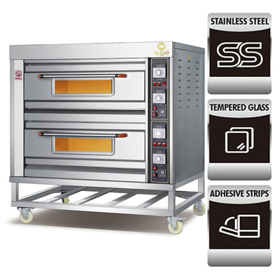 Commerciële 16 Pizza 5 Pits Gasfornuis Met Guards Saj Hout Schilderen Liners Speed ​​Oven