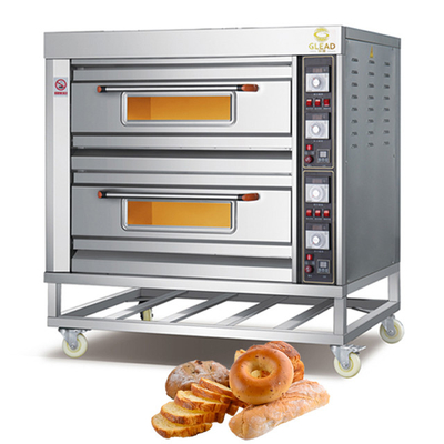 Commerciële 16 Pizza 5 Pits Gasfornuis Met Guards Saj Hout Schilderen Liners Speed ​​Oven