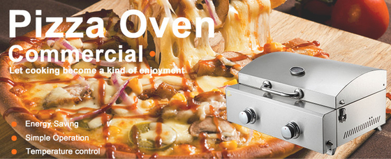 Keukentransportband 6-pits gasfornuis voor pizzabakkerij Thuis siliconen handschoenen grill en oven