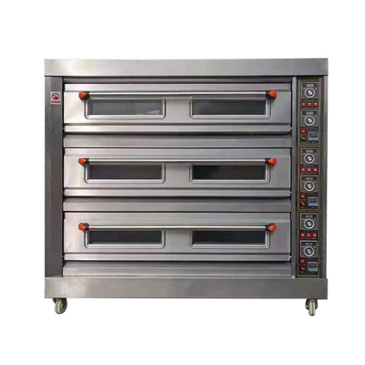 6 dienbladen klein gasfornuis met elektrische vierkante koolstofstalen bakpan tandooroven