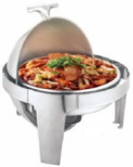 6.0L Round Roll Top Chafer met Show Sliver Kleur voor kookbuffets