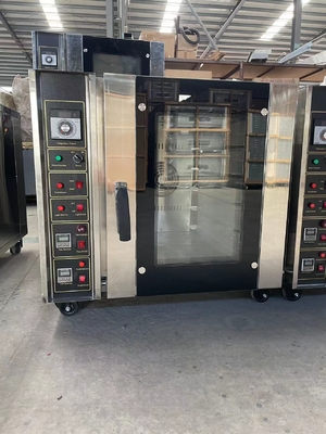 5 Tray Roestvrij staal Kleur Commerciële bakoven Convectieoven Elektrisch/gasverwarmingssysteem