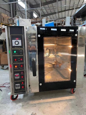 5 Tray Roestvrij staal Kleur Commerciële bakoven Convectieoven Elektrisch/gasverwarmingssysteem