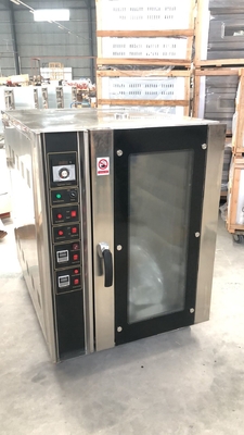 Vlekkeloos staal Commerciële bakoven Convectieoven 8 bakken Elektriciteit/gas Productiviteit LPG/natuurgas
