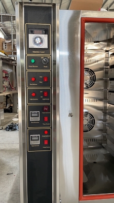 Vlekkeloos staal Commerciële bakoven Convectieoven 8 bakken Elektriciteit/gas Productiviteit LPG/natuurgas