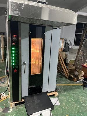 16 Tray Gas Commerciële Bakkerij Oven Rotary Oven Gemakkelijk te bedienen met 380V/50Hz Spanning