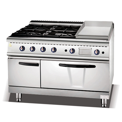 Heavy Duty Commercial Kitchen Cooking Equipment - NG/LPG 3.95/5.66Kg/h R13/4 Gasverbinding