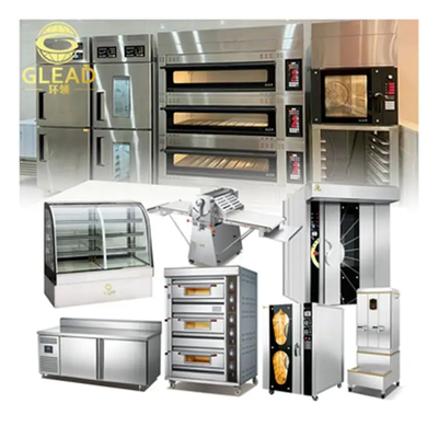 Edelstaal pizza/broodbakapparatuur 4,5 kW Elektrische/gas/diesel commerciële oven JYMX-64Q