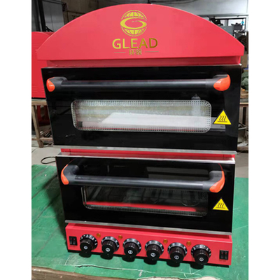 Roestvrij staal pizza broodoven ZH-2M-H Productiviteit Commerciële bakapparatuur