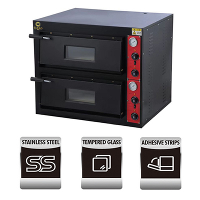 Elektrische commerciële bakkerijoven PZ-02 Productiviteit 8,4 kW Kracht 220-240V/50Hz-60Hz