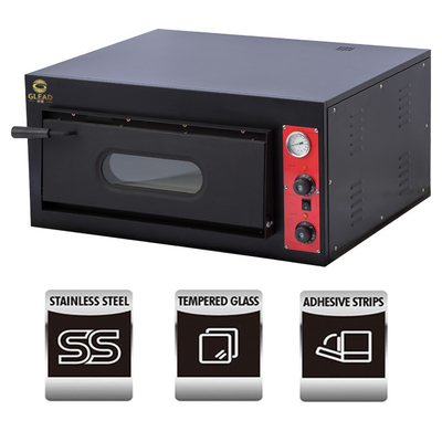 Productiviteit Commerciële bakapparatuur van roestvrij staal Elektrische oven 380V 4.2KW