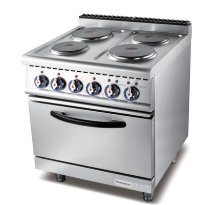 Digitale besturing Gas Restaurant Kookapparatuur Volledige gladde platenbakken 220-240V Zilveren Wit