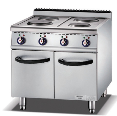 Digitale besturing Gas Restaurant Kookapparatuur Volledige gladde platenbakken 220-240V Zilveren Wit