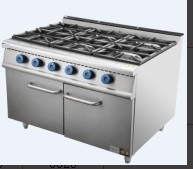Roestvrij staal GL-RS-6 Kookapparatuur NG/LPG Gasverbruik 3,95/5,66 kg/uur