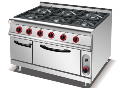 Roestvrij staal GL-RS-6 Kookapparatuur NG/LPG Gasverbruik 3,95/5,66 kg/uur
