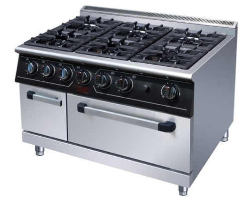 Roestvrij staal GL-RS-6 Kookapparatuur NG/LPG Gasverbruik 3,95/5,66 kg/uur