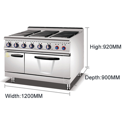 Kookplaat 300x300mm 6 Kookplaat Kookplaat met oven ((Vierkant)