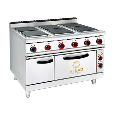 Elektrische restaurant kookapparatuur Roestvrij staal commerciële grill GL-TT-6 model 29KW Vermogen - 176kg
