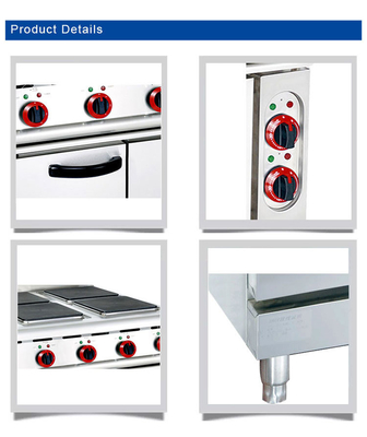 Elektrische restaurant kookapparatuur Roestvrij staal commerciële grill GL-TT-6 model 29KW Vermogen - 176kg