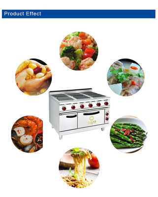 Elektrische restaurant kookapparatuur Roestvrij staal commerciële grill GL-TT-6 model 29KW Vermogen - 176kg