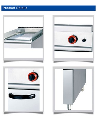 330x580x20 Griddle Plate Grootte Commerciële keuken- en kookapparatuur voor LPG/NG-energie