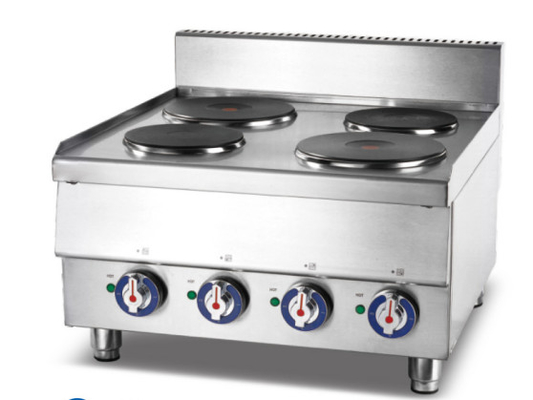 Commerciële vloerstaande gaskookplaat zware keukenkookapparatuur - 140 kg gewicht