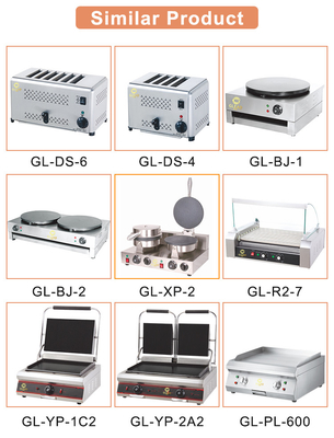 Kookapparatuur voor gasrestaurants van roestvrij staal model 1200 GL-RG-1200 Vermogen 18 LPG/NG 168kg