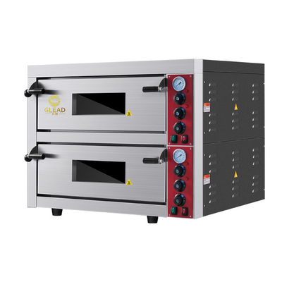 Commerciële pizza bakoven met 9kW stroom 3N-380V/220-240V Spanning 115KG Gewicht.