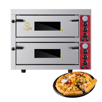 Commerciële pizza bakoven met 9kW stroom 3N-380V/220-240V Spanning 115KG Gewicht.