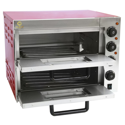 3kw elektrische pizzabakoven Commerciële apparatuur met marmeren/roestvrijstalen basis