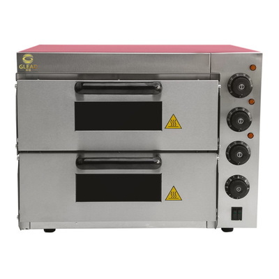 3kw elektrische pizzabakoven Commerciële apparatuur met marmeren/roestvrijstalen basis