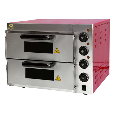 3kw elektrische pizzabakoven Commerciële apparatuur met marmeren/roestvrijstalen basis