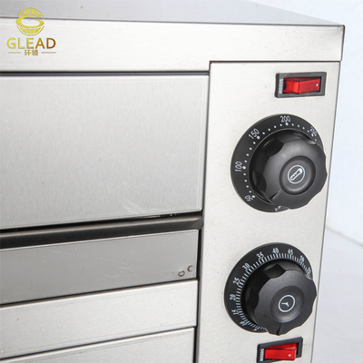 Elektrische 16 inch pizzaoven 2460W Bakapparatuur 220V Commercieel model