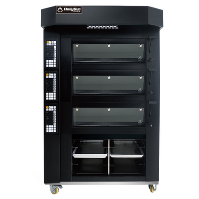 Capaciteit Elektrische pizzabakoven 20,7kw Commerciële apparatuur 6 diensten 380V 50HZ