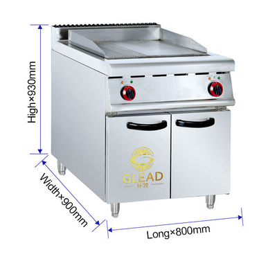 12.5kw Elektrische restaurant kookapparatuur 220V-380V/50hz-60hz Spanning 214kg Gewicht