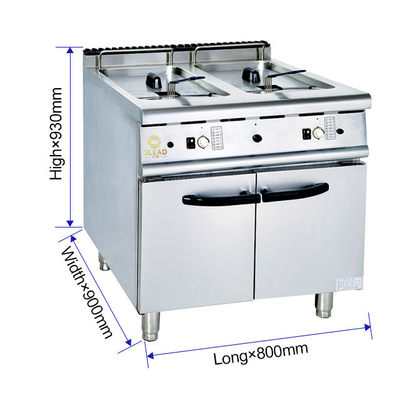 174 kg Kookapparatuur voor commerciële keukens met gasverbruik LPG/NG 2.46/3.12Kg/h