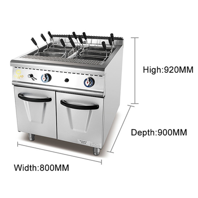 Hoogwaardige commerciële keuken- en kookapparatuur 103 kg 340x550x270/30x2L tankgrootte