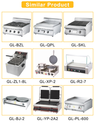 Hoogwaardige commerciële keuken- en kookapparatuur 103 kg 340x550x270/30x2L tankgrootte