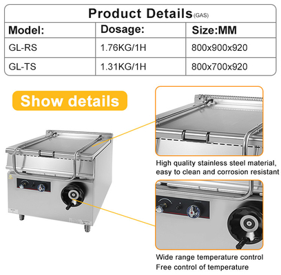 R13/4 Gasverbinding Fastfood-keukenapparatuur met GL-RS