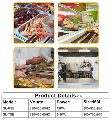 80L GL-RS Restaurant kookapparatuur met gasverbruik LPG/NG 1.76/2.2Kg/h