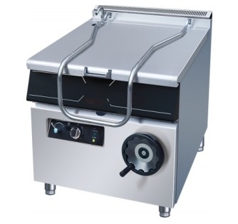 Gas-aangedreven apparatuur voor de keuken van fastfood met een constructie van roestvrij staal
