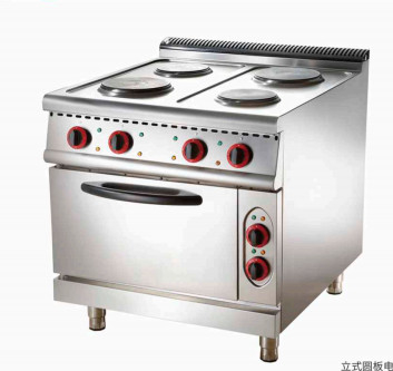 Kookplaat van roestvrij staal Gaskooker Commerciële keukenapparatuur met 11,2 kW Vermogen 100-300.C Temperatuurbereik Standing