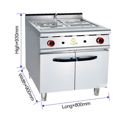 Gaskookapparatuur voor gasverbruik LPG/NG 1,58/2,28Kg/h