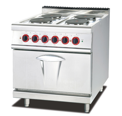 Gaskookplaten van roestvrij staal Keukenapparatuur 10kw 220V 4 Brander 100-400°F