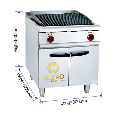 Commerciële GL RH Gasrestaurant Kookapparatuur 17 Energie-efficiëntie R13/4 Gasverbinding