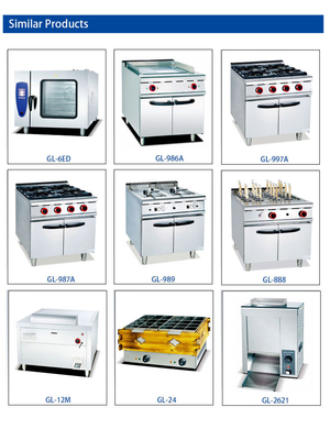 126 kg roestvrij staal gasgrill met kas LPG/NG verbinding R13/4 Efficiëntie Model GL RH