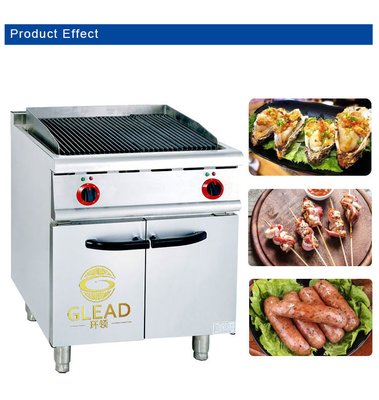 126 kg roestvrij staal gasgrill met kas LPG/NG verbinding R13/4 Efficiëntie Model GL RH